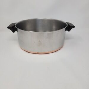 Vintage Revere‎ Ware Copper Clad Bottom 3-quart Pot Pan